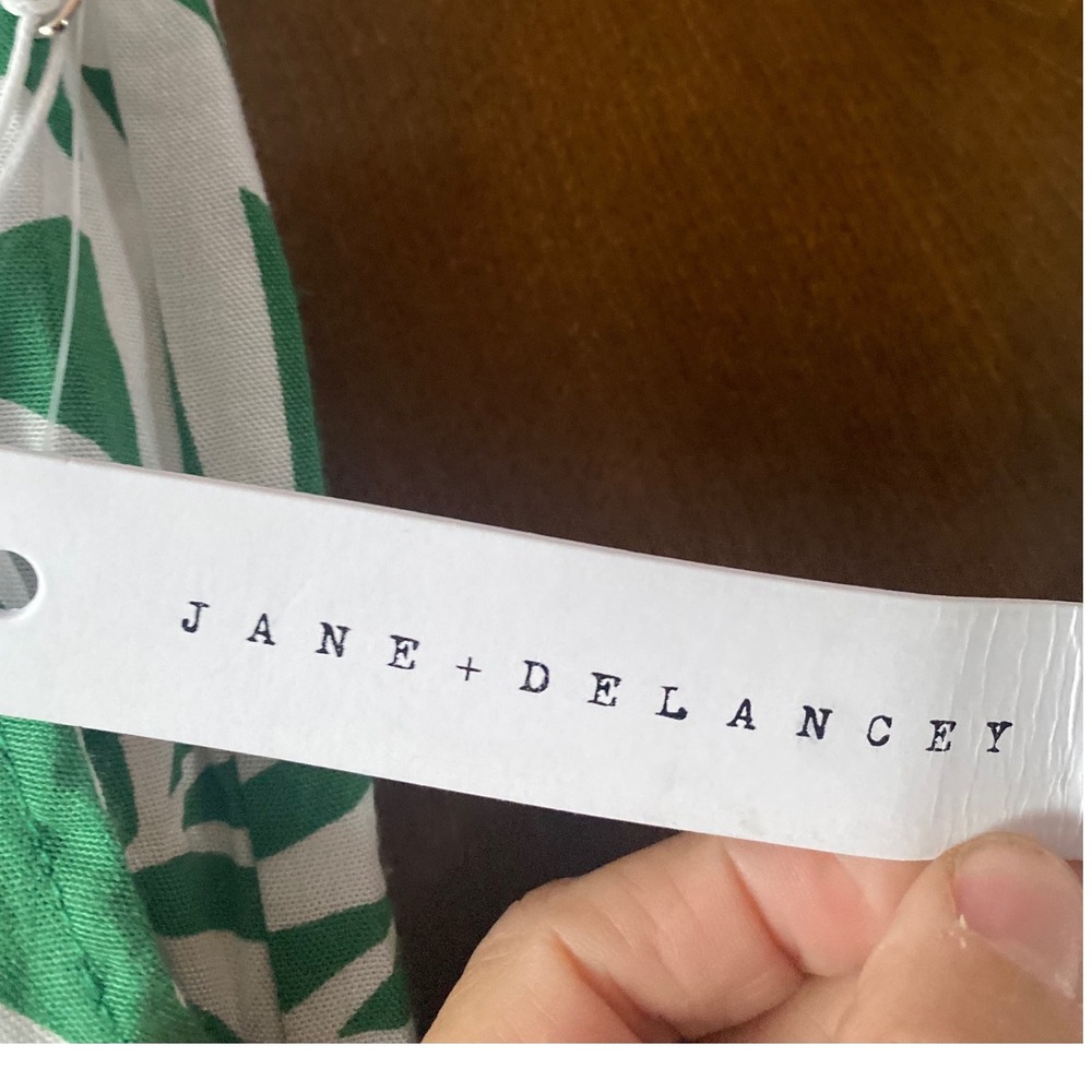 Jane + Delancey Palm Print Pants Wide Leg Drawstring Casual Size S NWT - Picture 5 of 12